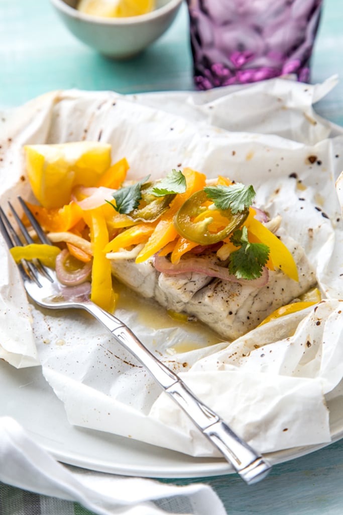 Barramundi, Ginger, and Peppers en Papillote