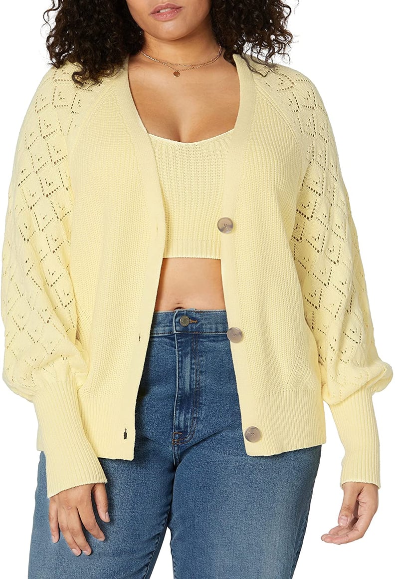 A Sweet Set: The Drop Divya Pointelle Full-Sleeve Cardigan Sweater