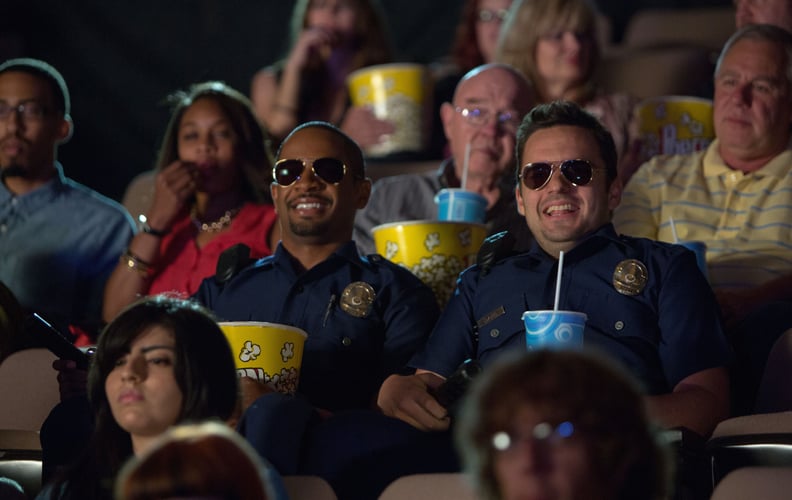Damon Wayans Jr. and Jake Johnson in Let's Be Cops