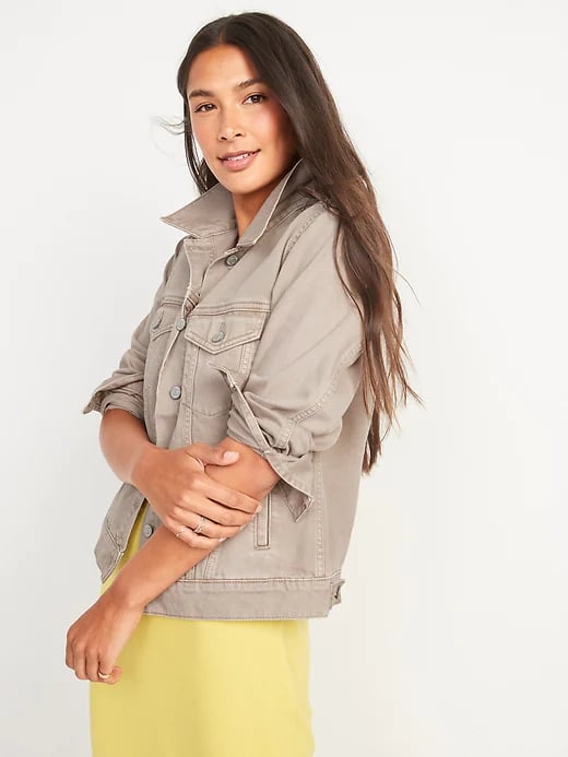 Old Navy Tan Non-Stretch Jean Jacket