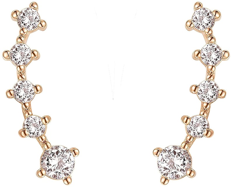 Jewelry: Pavoi 14K Rose-Gold-Plated Post Climbers