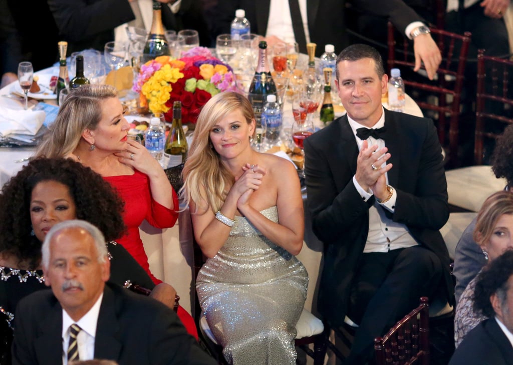 Reese Witherspoon and her husband, Jim Toth, sat with Wild author Cheryl Strayed.