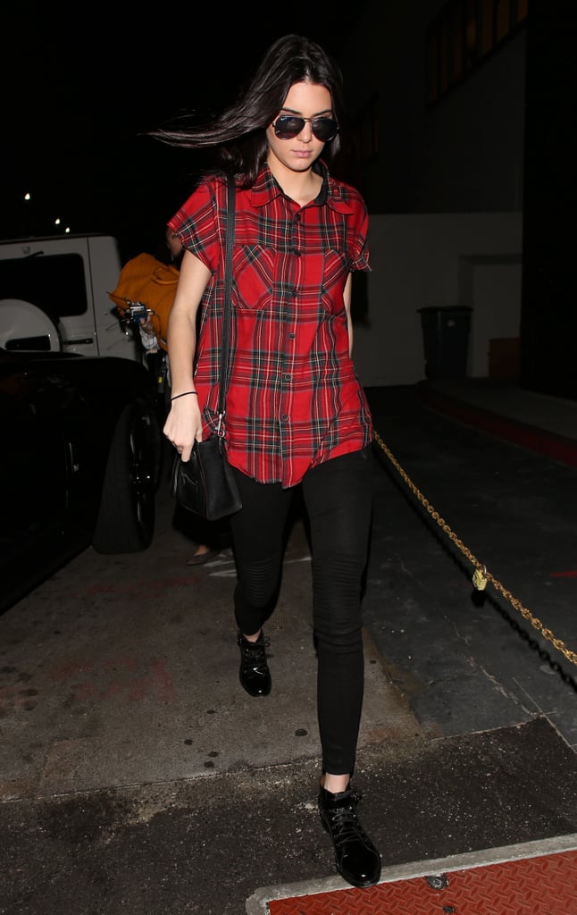 Kim Kardashian at SoulCycle With Khloe and Kendall