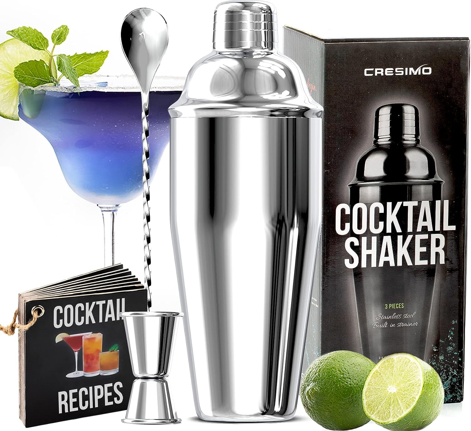 12 Piece Cocktail Shaker Bar Set - Cresimo