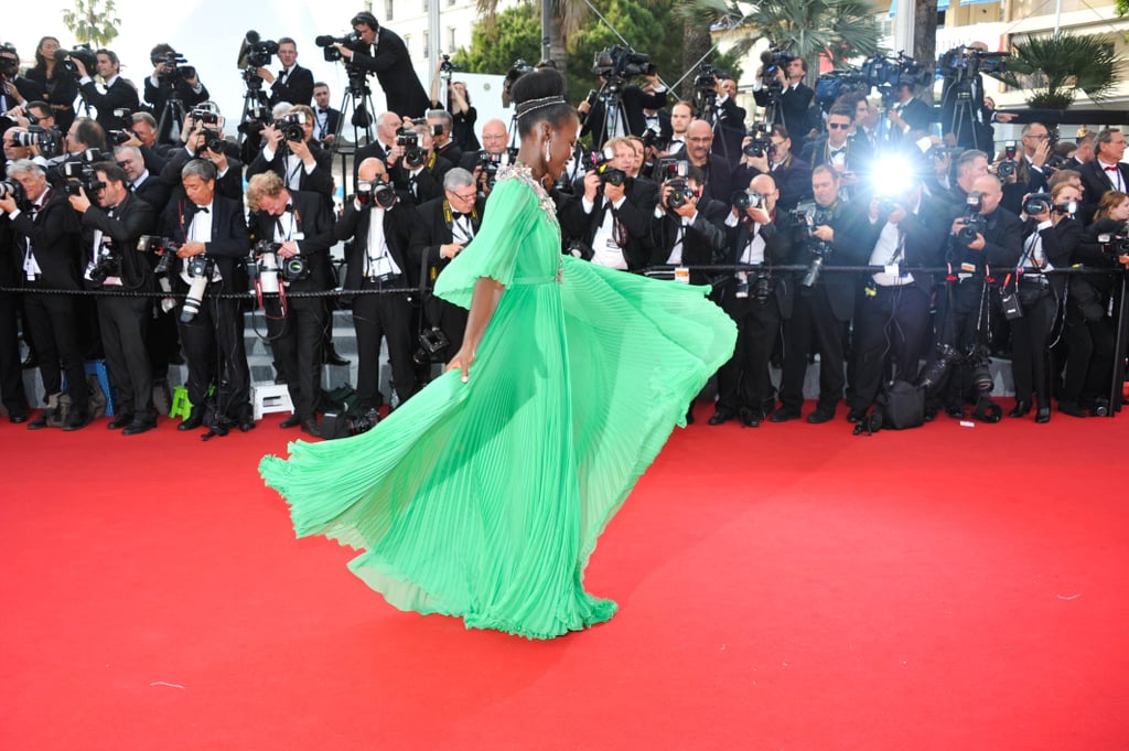 Lupita Nyong'o Dress Spins on the Red Carpet