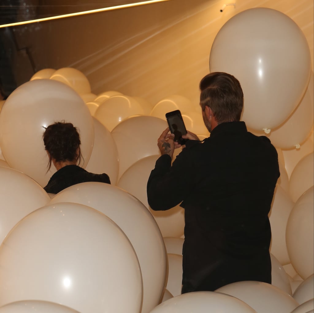 David and Victoria Beckham at Her Store in London