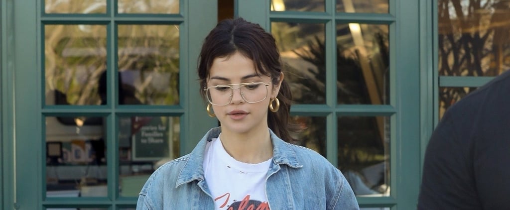 Selena Gomez Wearing Justin Bieber's Glasses