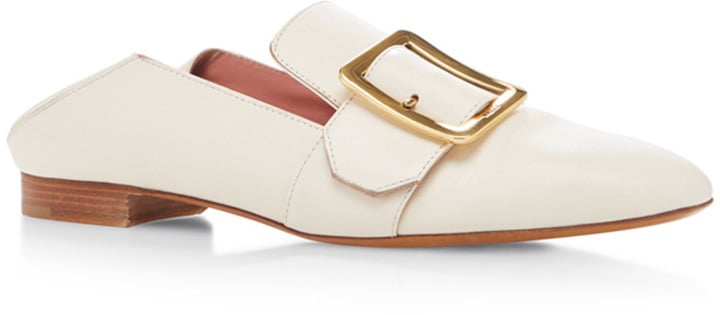 For something that matches everything in your closet, try these Bally Janelle Leather Slippers ($650).