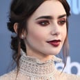 Lily Collins Looks Like a Sexy Vampire at the 2017 Critics' Choice Awards