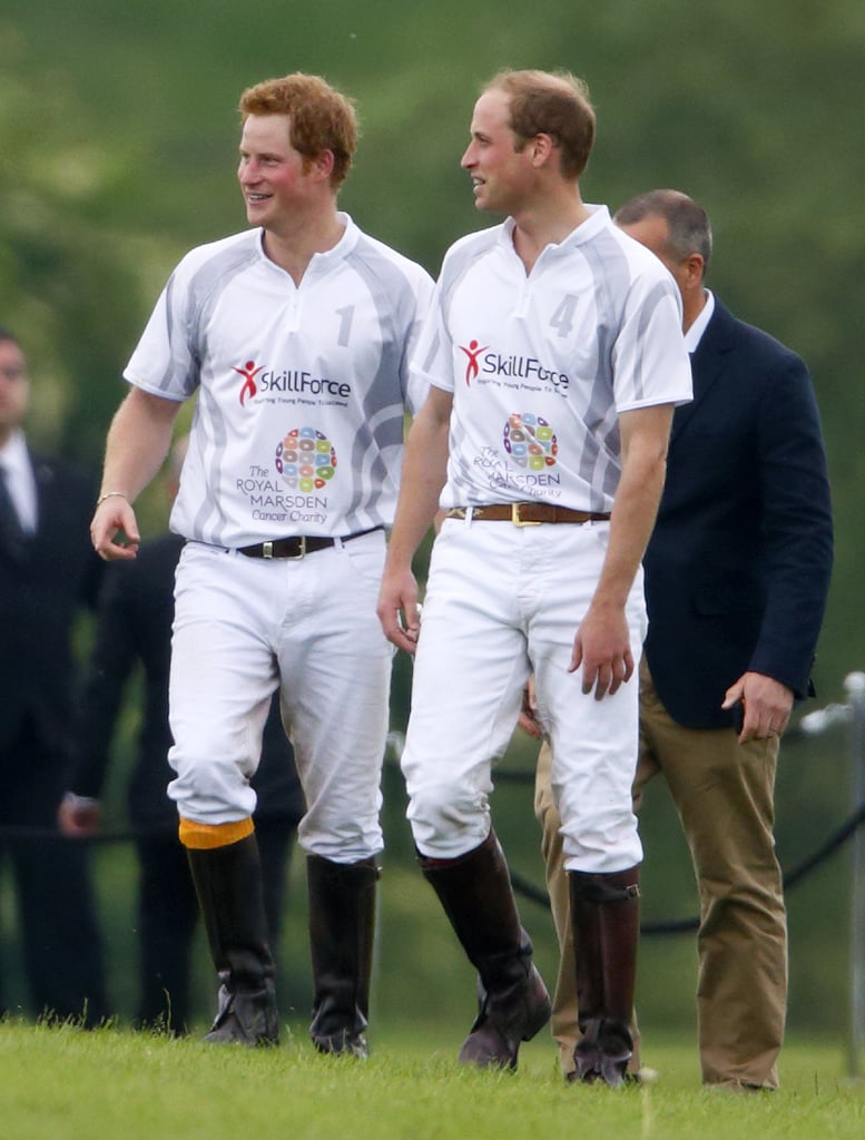 Pictures of Prince William and Prince Harry Playing Sports