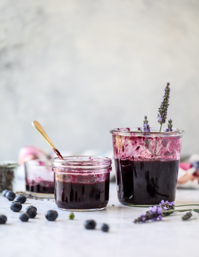 Easy Blueberry Lavender Chia Jam