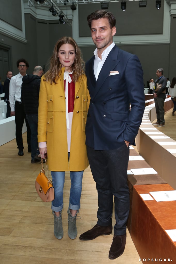 Olivia Palermo and Johannes Huebl had it all going on at the Chloé show during Paris Fashion Week on Sunday.