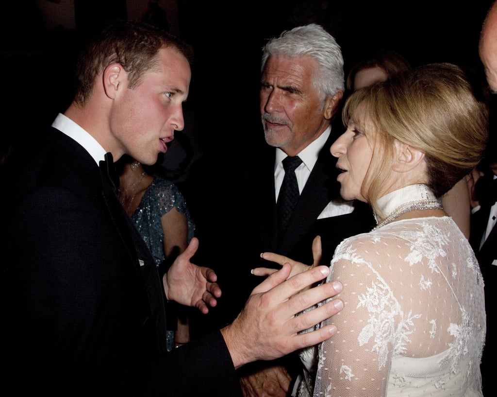 Barbra Streisand and Prince William spoke at the July 2011 BAFTA Brits to Watch Event in LA.