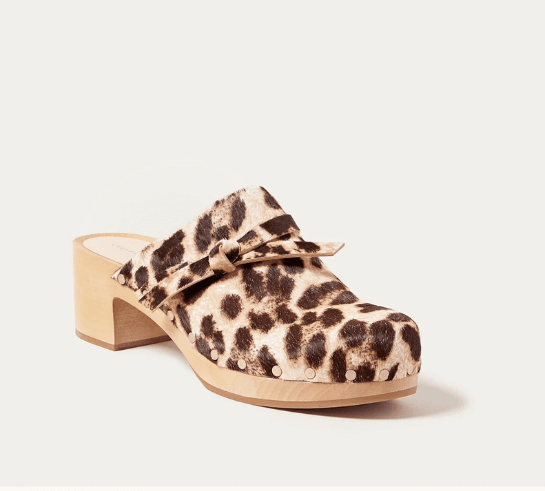 Loeffler Randall Roberta Mocha Leopard Low Clog