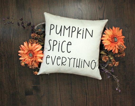 Pumpkin Spice Everything Halloween Pillow