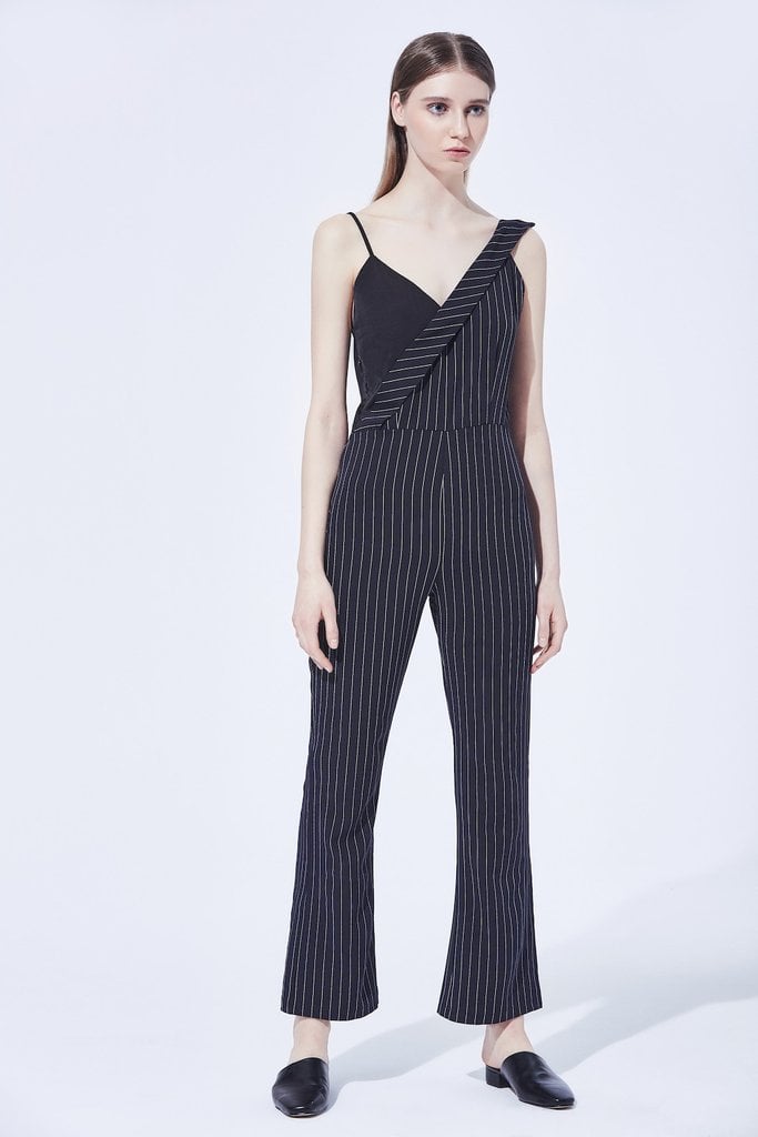 white feather jumpsuit