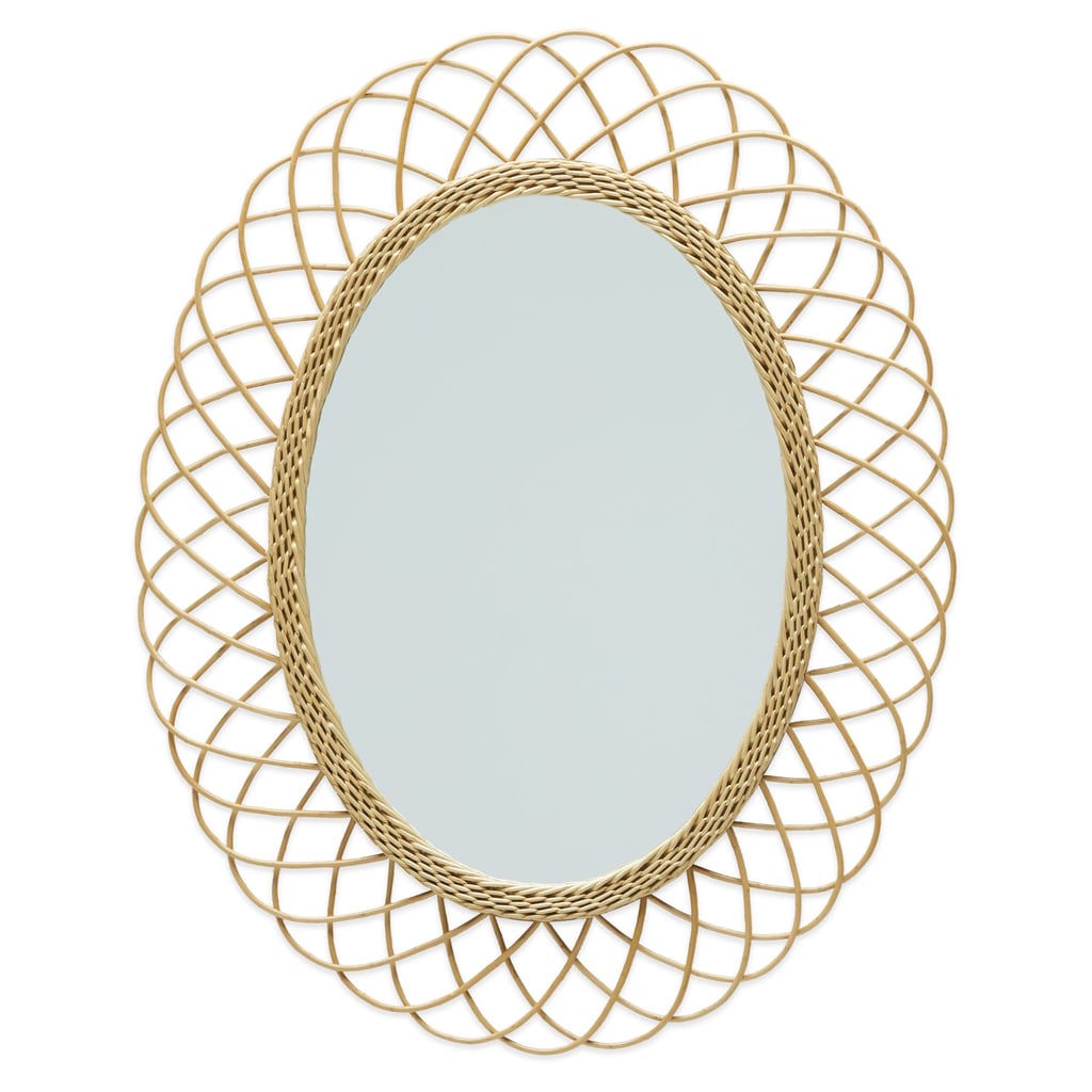 Rattan Oval Wall Mirror Drew Barrymore Flower Home at Walmart