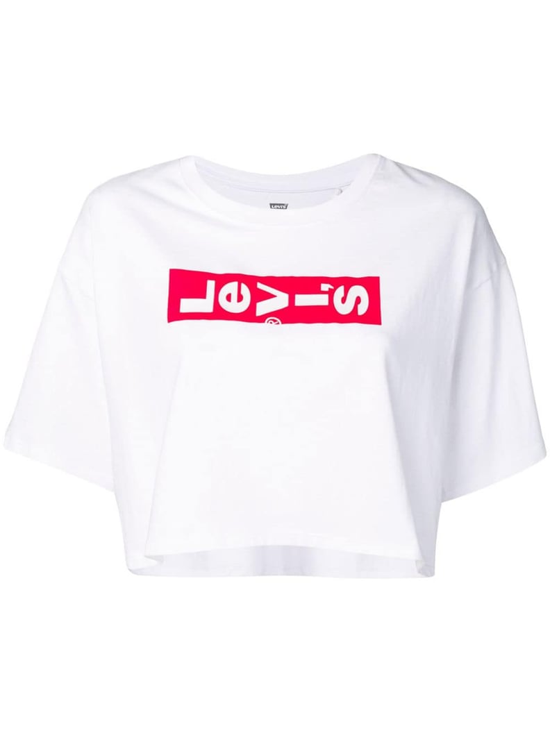 Levi's Logo Print Cropped T-Shirt