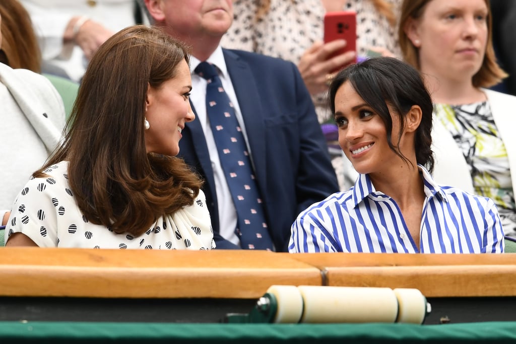 Kate Middleton and Meghan Markle at Wimbledon 2018