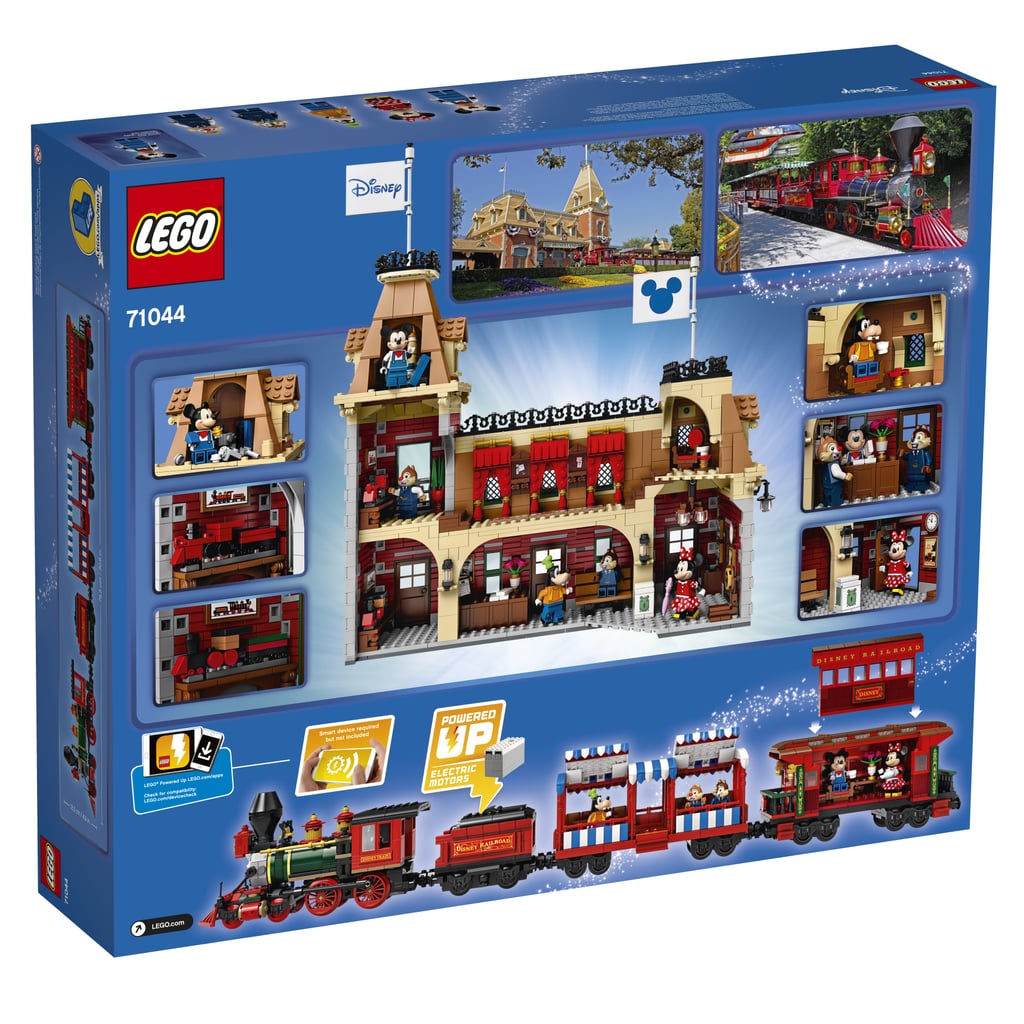 The Back of the Box For the Lego Disney Train and Station Set