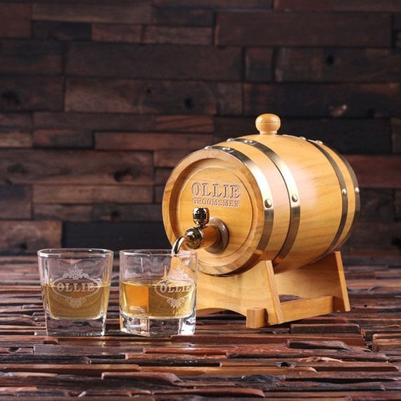 Personalized Whiskey Barrel