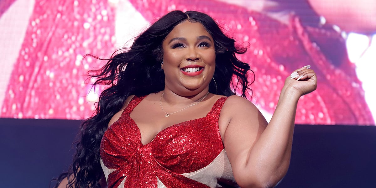 Lizzo's Pink Heart Hair and Nails For Valentine's Day