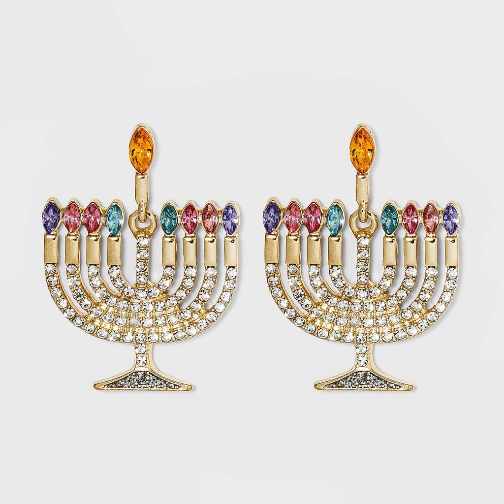 Hanukkah Earrings: Sugarfix by BaubleBar Menorah Drop Earrings