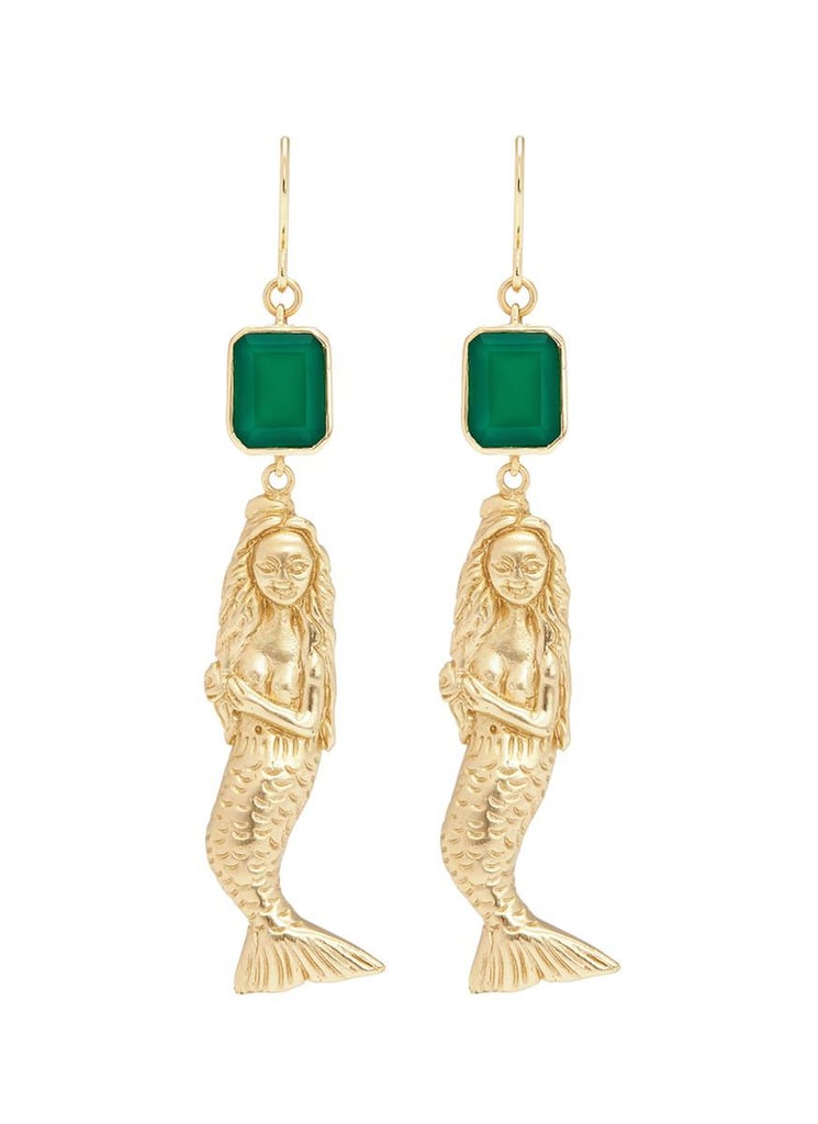 Elizabeth and James Mallory Agate Mermaid Drop Earrings