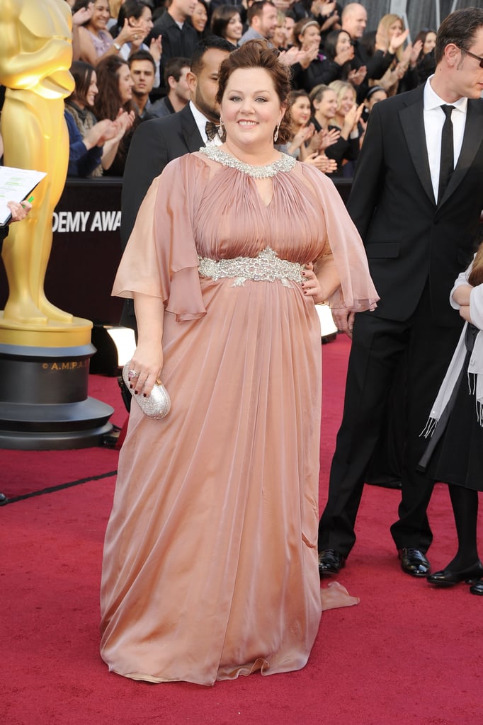 Melissa McCarthy in Pink Gown Oscars 2012  POPSUGAR Celebrity