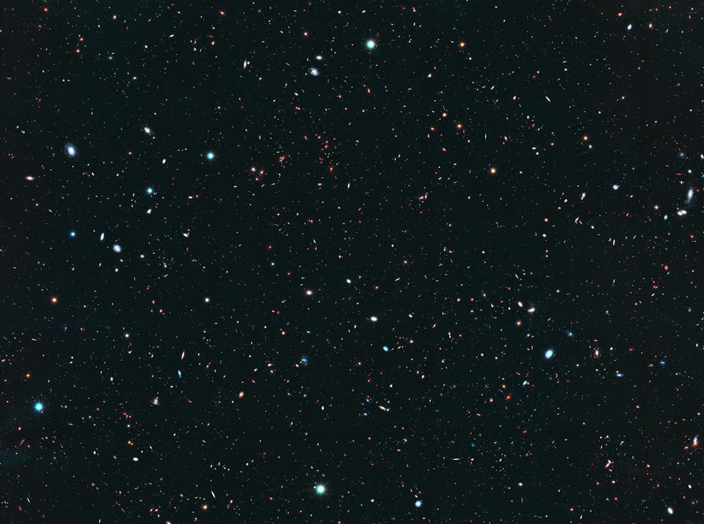 Here's what the Hubble Space Telescope sees. The Hubble Space