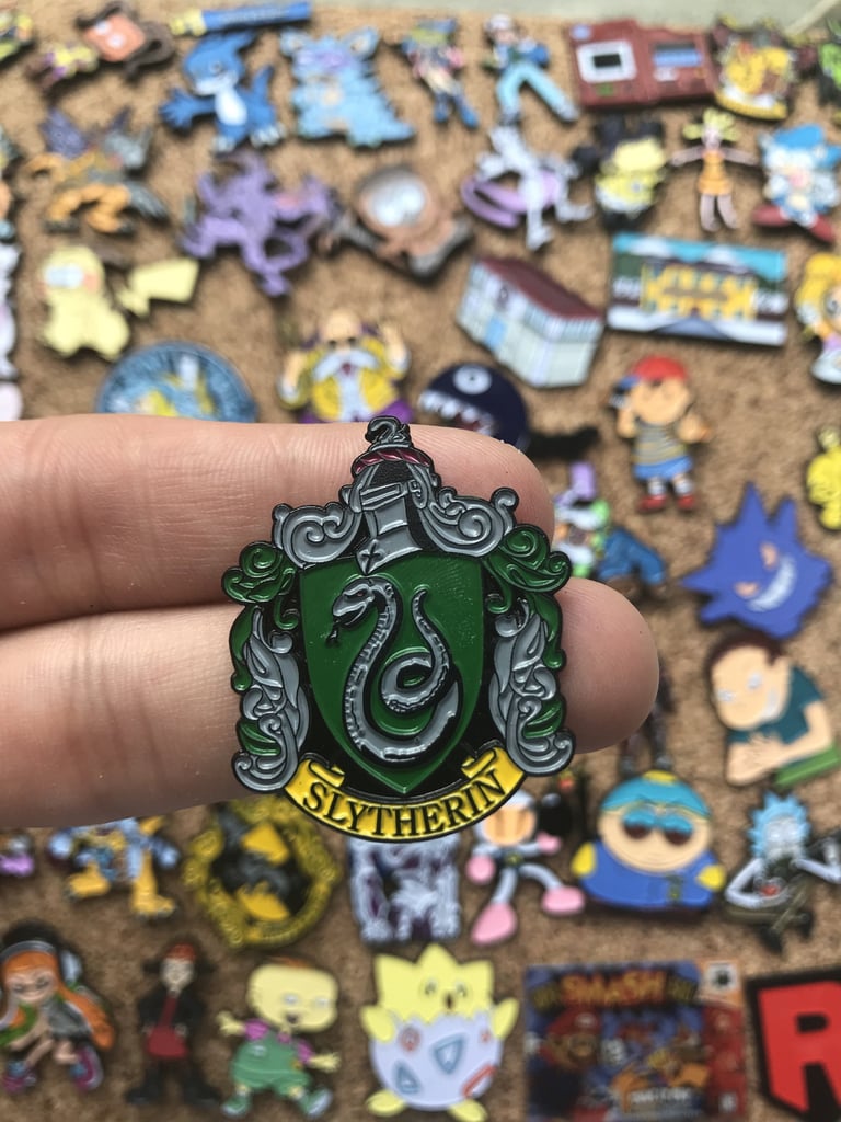 Slytherin House Crest Enamel Pin | Harry Potter Stocking Stuffers For