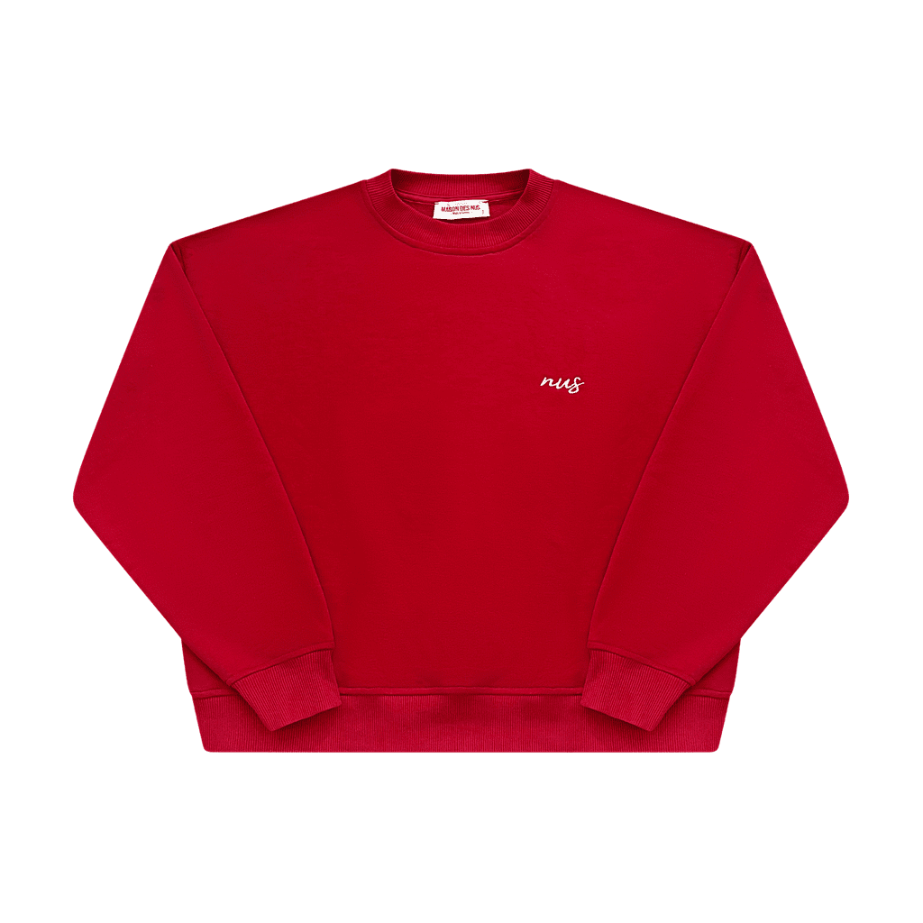 Maison des Nus Signature Red Crewneck