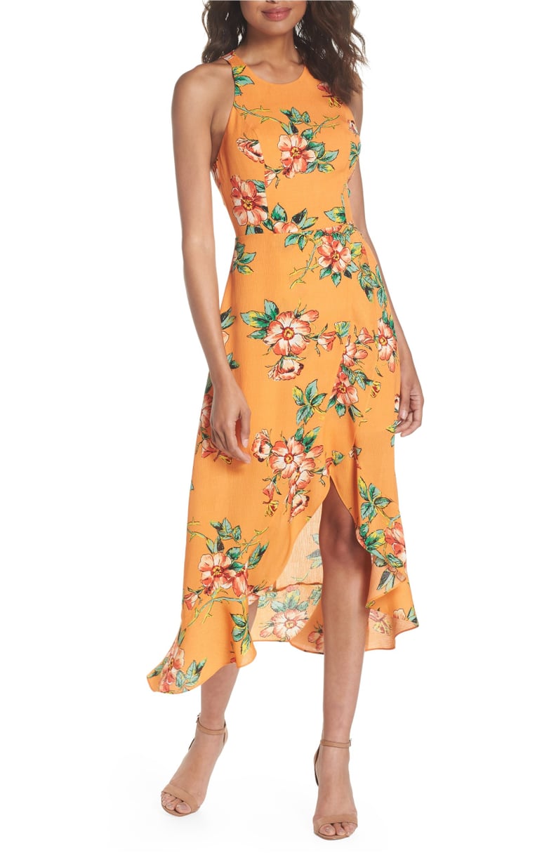 cute orange dresses | Burnt & Copper This garment fits true to size Gorgeous Orange V-Neck Floral Tulle