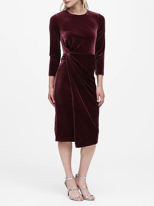Banana republic velvet dress 2025