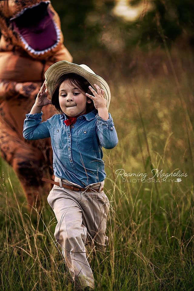Mom Has Dinosaur Photo Shoot For Son With Autism