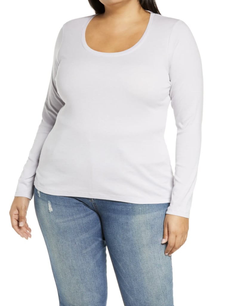 CASLON Melody Long Sleeve Scoop Neck Tee