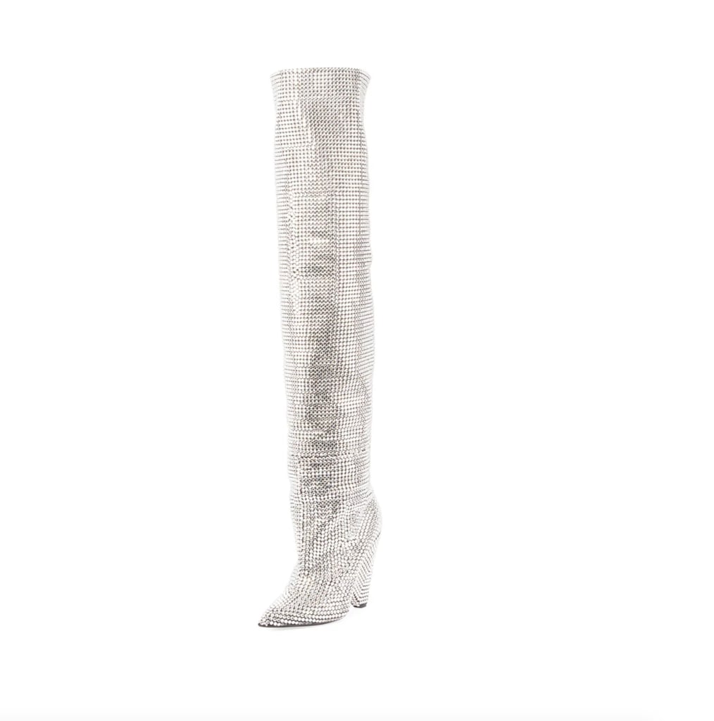 Saint Laurent Embellished Over-the-Knee Boot