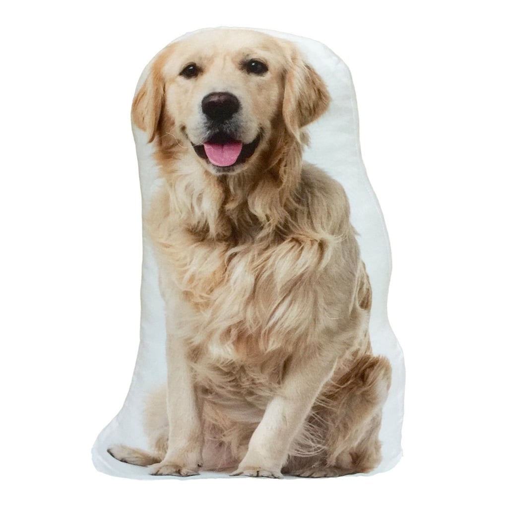 KT Golden Retriever Dog Shaped Throw Pillow
