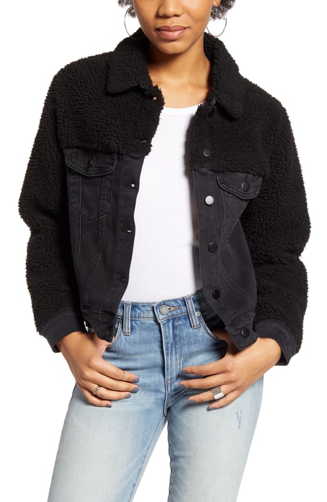 Ten Sixty Sherman Denim Jacket With Faux Shearling