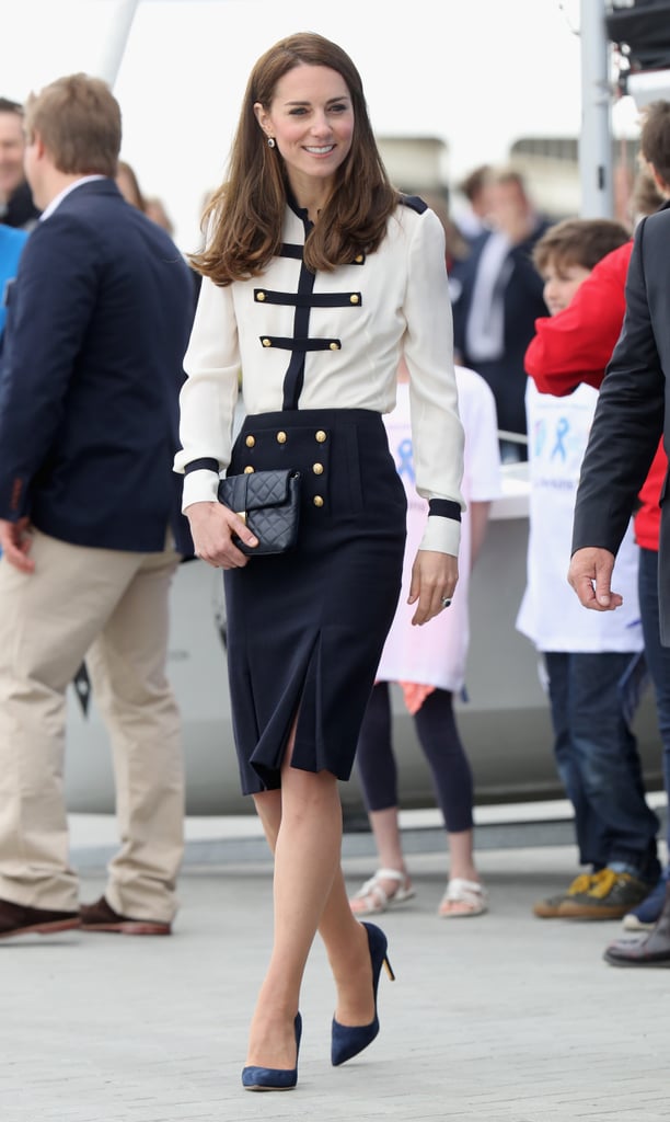 Kate Middleton in Alexander McQueen Blouse and Skirt, May 2016
