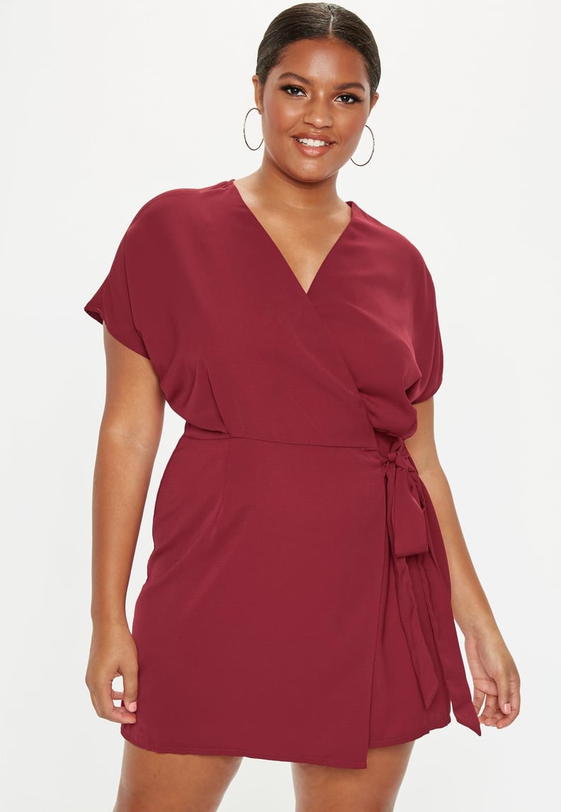 Missguided Kimono Sleeve Wrap Dress