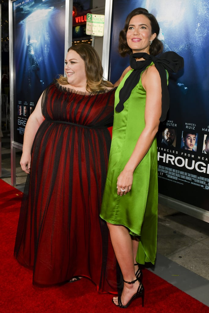 Mandy Moore's Green Dress at Breakthrough Premiere 2019