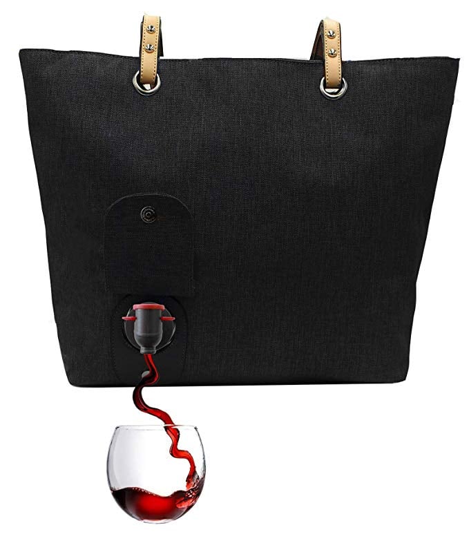 Wine Tote With Insulated Compartment