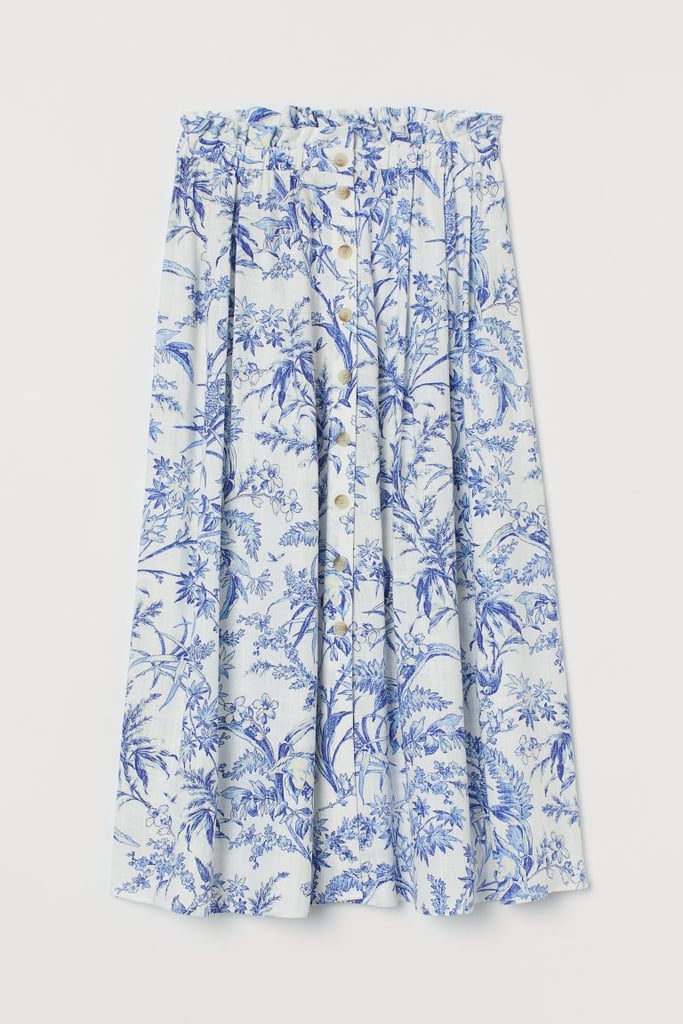 Linen-blend Skirt