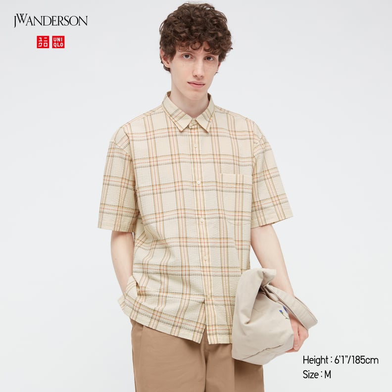 Seersucker Checked Short-Sleeve Shirt