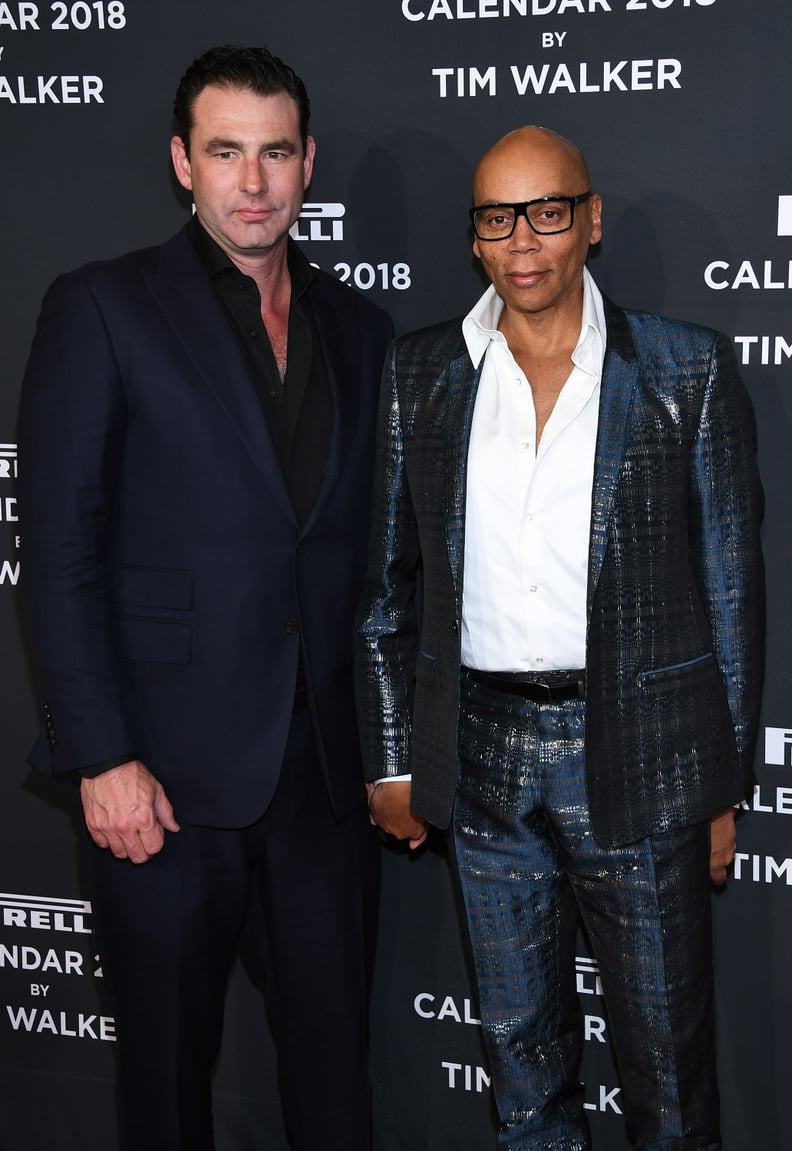 RuPaul and Georges LeBar at Pirelli Calendar Launch in 2018