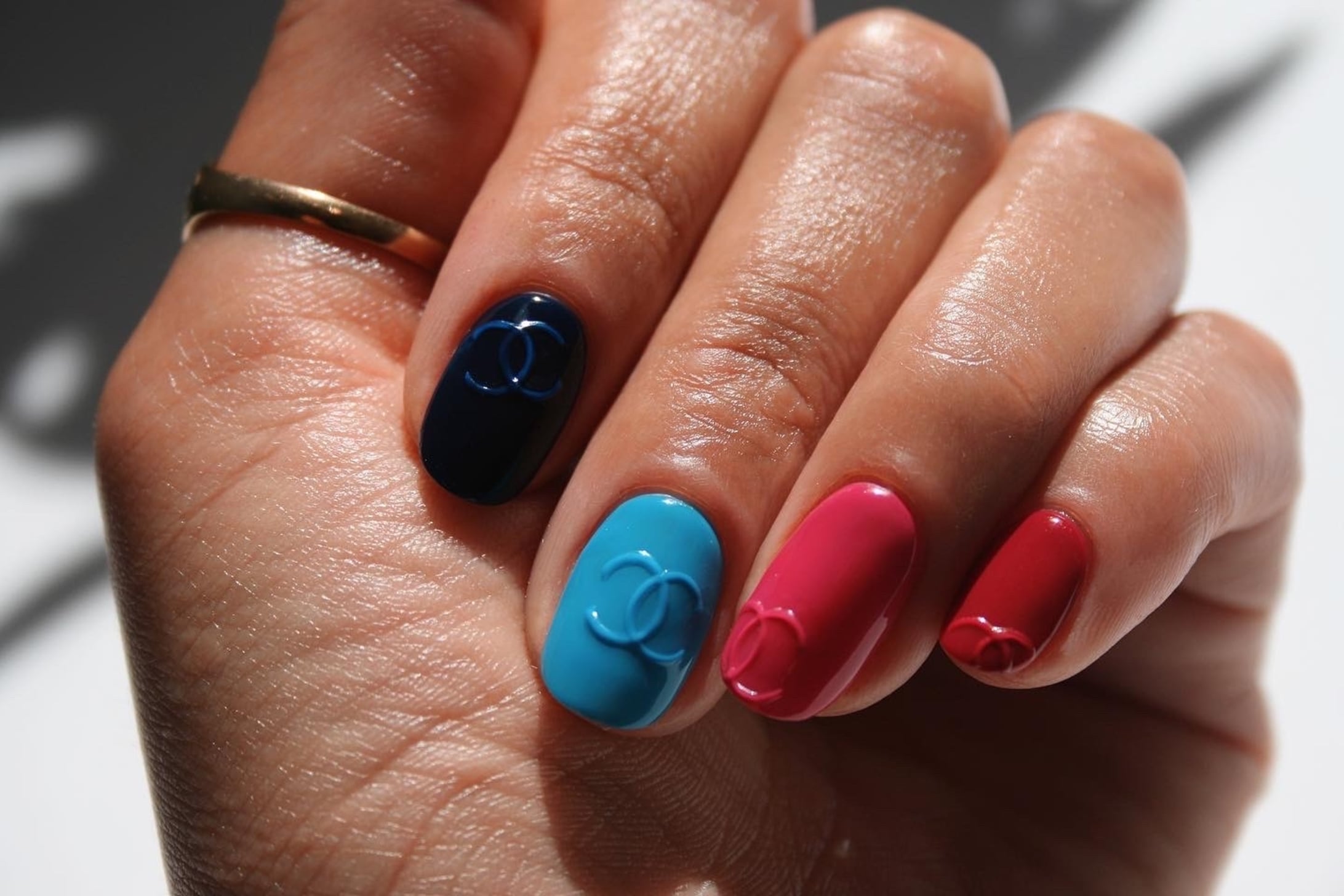 Colorful Chanel Nail Charms