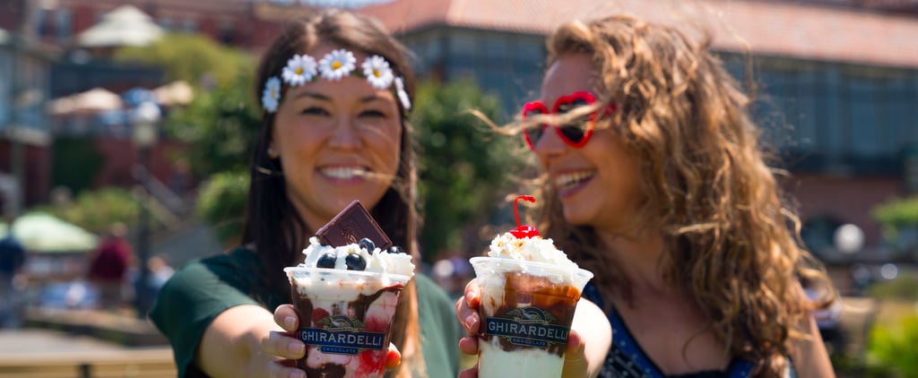 Ghirardelli Summer of Love Haight Ashberry Sundae