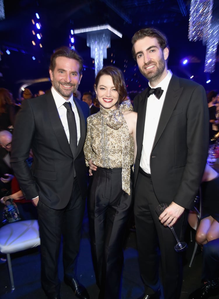 Pictured: Bradley Cooper, Emma Stone, and Dave McCary