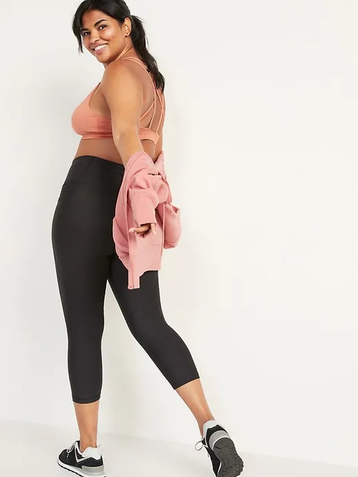 High-Waisted PowerSoft Cropped Plus-Size Leggings